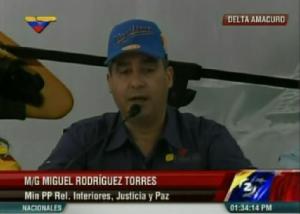 Rodríguez Torres: Delta Amacuro es el estado del país con menor índice de violencia