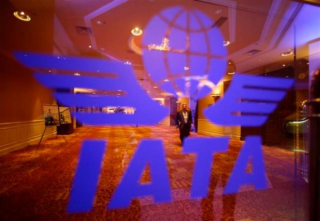 El logo de la Asociación Internacional de Transporte Aéreo (IATA) (Foto Reuters)