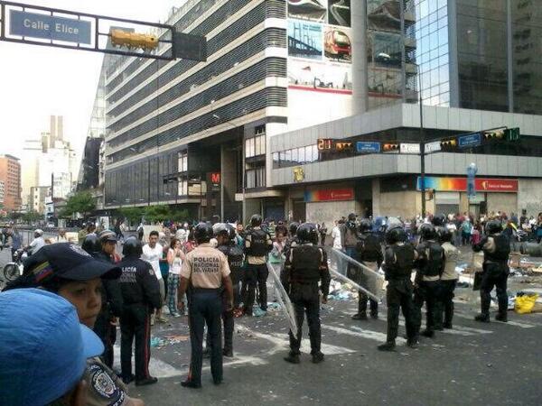 PNB dispersa manifestación en calle Elice de Chacao (Foto)