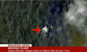 Revelan imagen satelital del posible lugar del siniestro de Malaysia Airlines