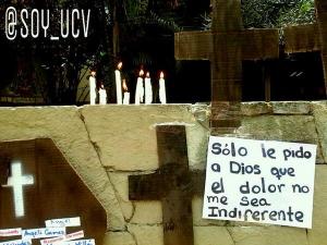 Mensajes para los caídos aparecieron hoy en la Morgue de Bello Monte (Fotos)