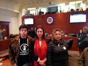 María Corina Machado junto a la delegación venezolana presentes en la OEA (Fotos)