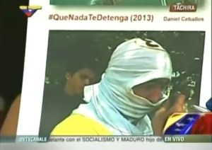 Supuesta foto de Ceballos “guarimbeando”, fue utilizada el año pasado por el Gobierno (Video)