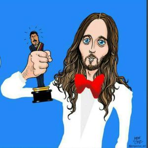 “El Óscar” de Jared Leto según un caricaturista (Imagen)