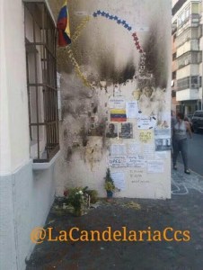 Destruyeron placa en homenaje a Bassil en la Candelaria (Foto)
