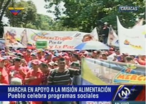 Trabajadores de la Misión Alimentación marchan este domingo hasta Miraflores