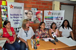 En Maracay marchan las mujeres por la paz