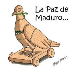 La paz de Maduro… es una paloma de Troya (caricatura)