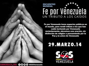 Fe por Venezuela rendirá tributos a los caídos este 29M