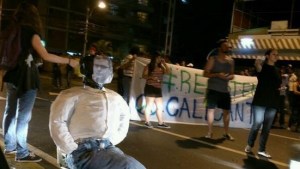 Protesta en Maracay por homicidio en una clínica (Fotos)