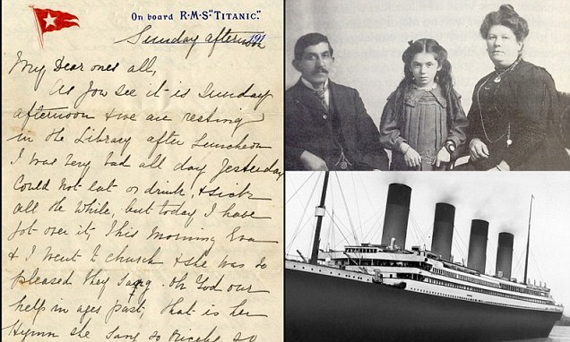 Una carta del Titanic fue vendida en 200.000 dólares (Fotos)
