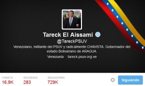 La arrogancia de Tareck El Aissami en Twitter