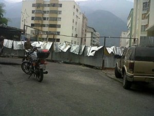 Así hicieron una barricada en Mérida este 2A (Foto)