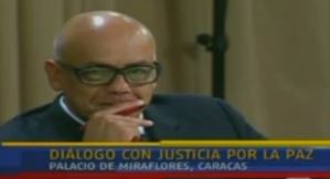 ¿De qué se ríe Jorge Rodríguez en pleno diálogo? (Video)