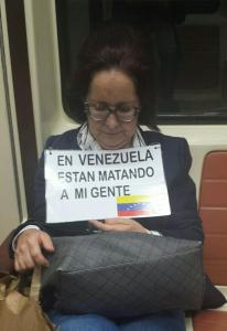 Desde Madrid… “en Venezuela están matando a mi gente” (FOTO)