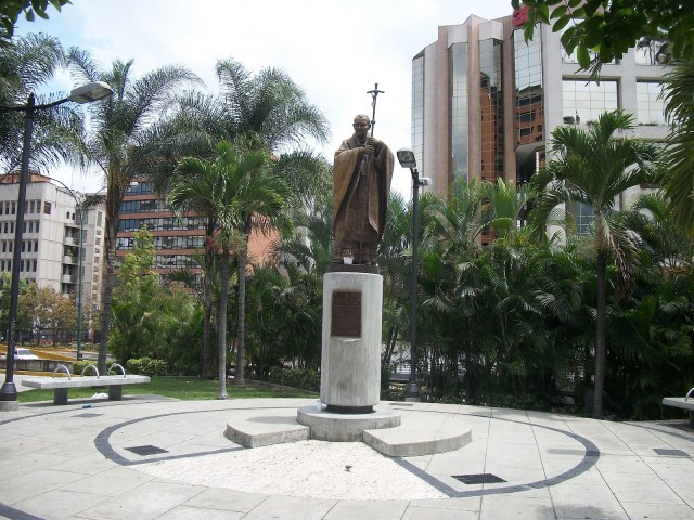 Plaza Juan Pablo II en Chacao / Foto Archivo