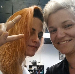 Esta actriz se pintó el pelo de naranja (Foto)