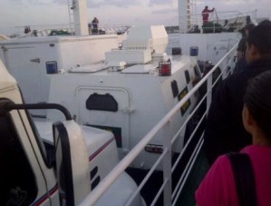 ¿Trasladaron tanquetas de la GNB en ferry a Margarita? (Fotos)