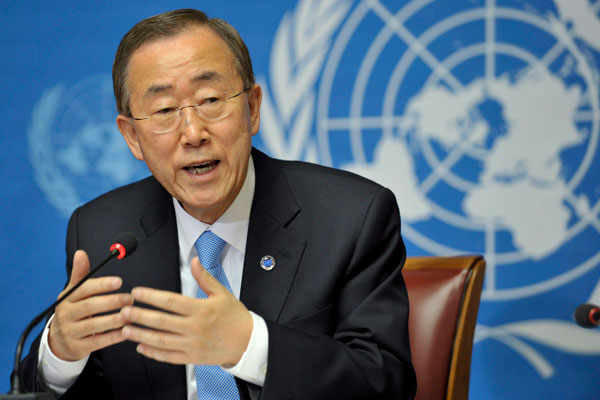 Ban Ki-moon pidió poner fin al conflicto de Oriente Medio