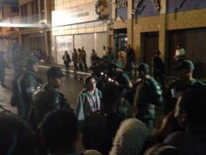 Estudiantes protestan en Palacio de Justicia tras privación de libertad de líderes estudiantiles