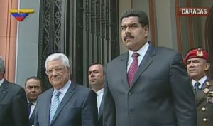 Maduro recibe al presidente Mahmud Abbas en el Panteón Nacional