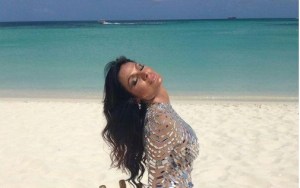 Así posó Caterina Valentino en las playas de Aruba (Fotos)
