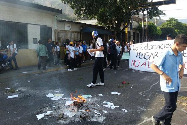 Estudiantes de San Antonio del Táchira rechazan la resolución 058 (Fotos)