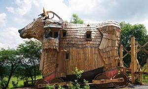 ¡Espectacular! Un hotel en forma de caballo de Troya (Fotos)