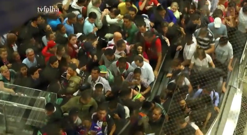 A poco del Mundial se para Metro de Sao Paulo… ¡Que boloña!