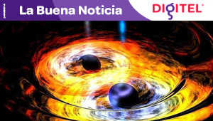 El choque de dos agujeros negros puede hacer vibrar el tejido del espacio-tiempo