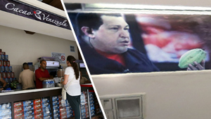 Hugo Chávez hasta en los chocolates (fotodetalles)