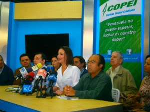 Copei y organizaciones de la sociedad civil se solidarizan con María Corina
