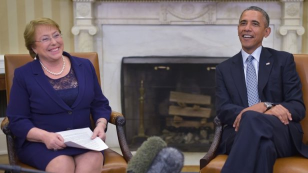 Obama y Bachelet