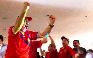 La emoción desbordada del presidente de Costa Rica (Fotos)