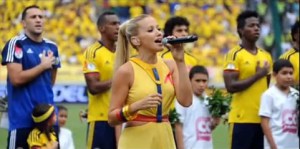Fanny Lu emocionada por los goles de Colombia le dedicó una canción