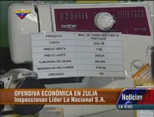 Detectaron presunto sobreprecio en tienda de electrodomésticos en Zulia