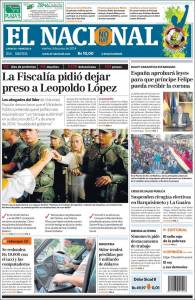 Portadas del martes 03 de junio de 2014