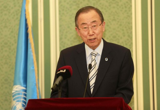 Ban Ki-moon llegó a Egipto para abordar tregua en Gaza