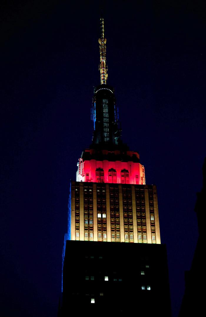 El Empire State se iluminó con los colores de la bandera alemana (Foto)