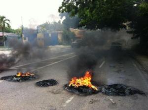 Protesta por inseguridad en vía Barquisimeto-Acarigua