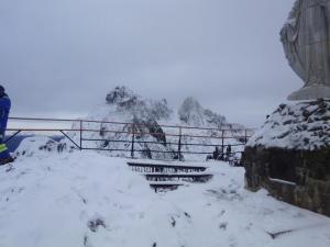 La espectacular nevada de este viernes en el Pico Bolívar (Fotos)