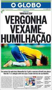 Estas son las portadas de la prensa brasileña después de la goleada histórica