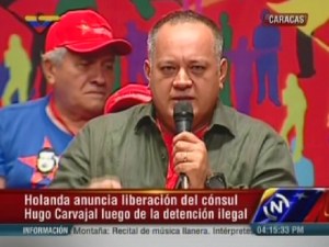 Cabello pide se investigue quién estuvo detrás del “secuestro” de Hugo Carvajal (Video)