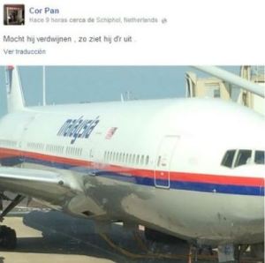 ESPELUZNANTE: Antes de abordar tomó una foto al avión siniestrado y lo puso en Facebook “por si se pierde”