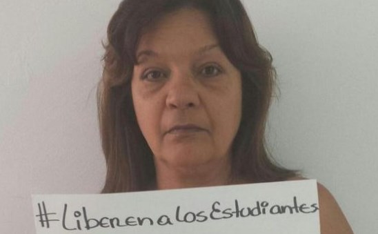 Madre de Geraldine Moreno exigió libertad para estudiantes del Pnud (Foto)