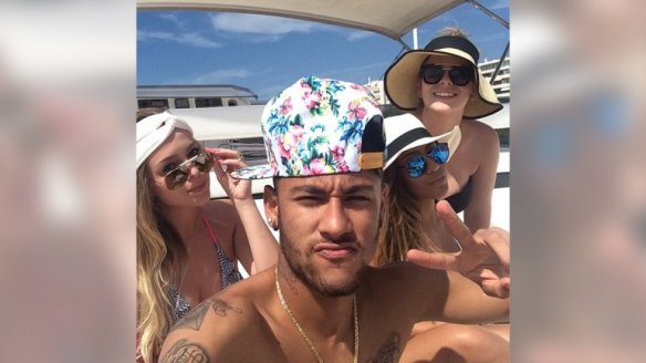 Neymar vacaciones