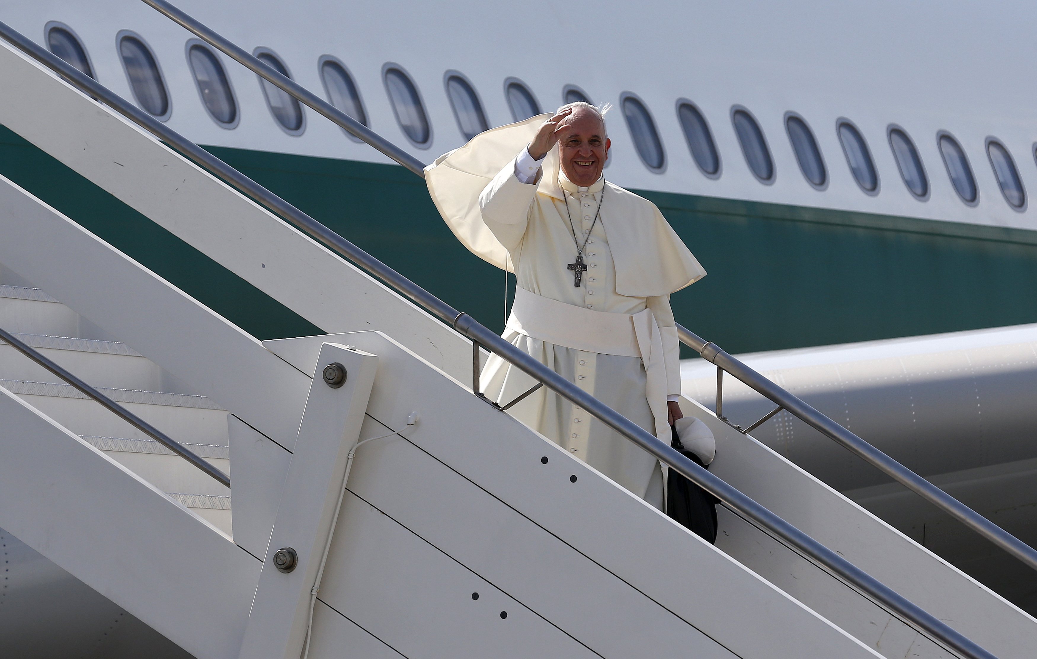 El papa Francisco emprende su viaje hacia Corea del Sur
