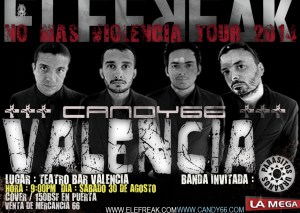 Candy66 y Elefreak continúan su gira “No Más Violencia”