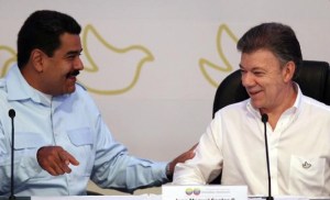 Santos habla con Maduro en privado para resolver diferencias