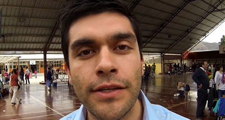 Dirigente estudiantil chileno asegura que detención en Venezuela “fue política”